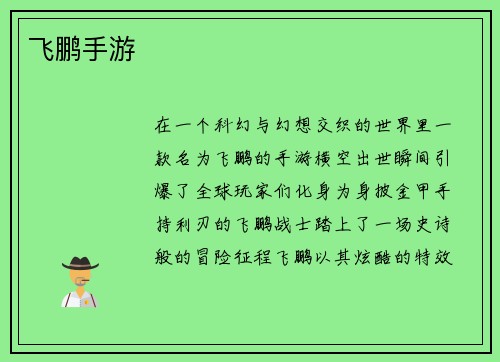 飞鹏手游